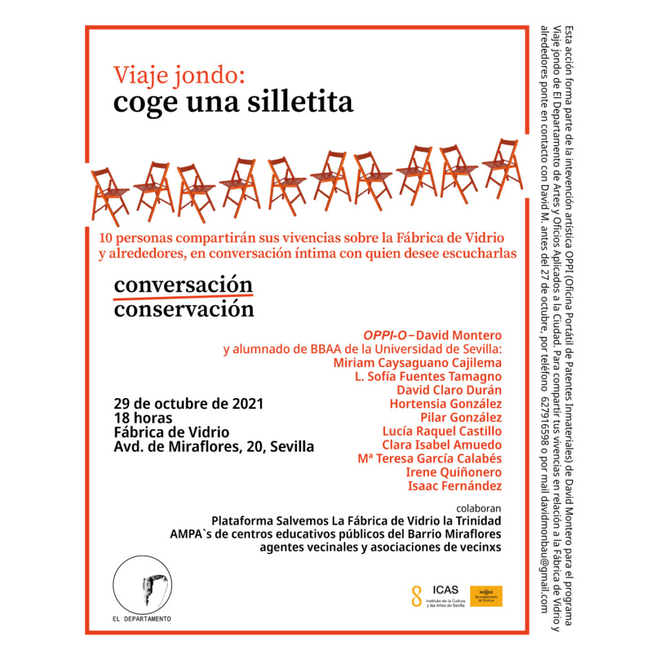 Cartel del evento 'Coge una silletita'