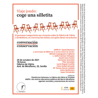 Cartel del evento 'Coge una silletita'